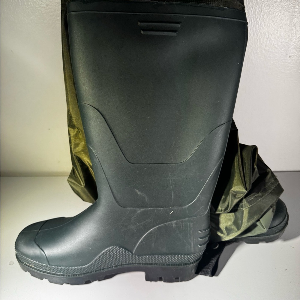 Men's dark green Rubber fishing boots